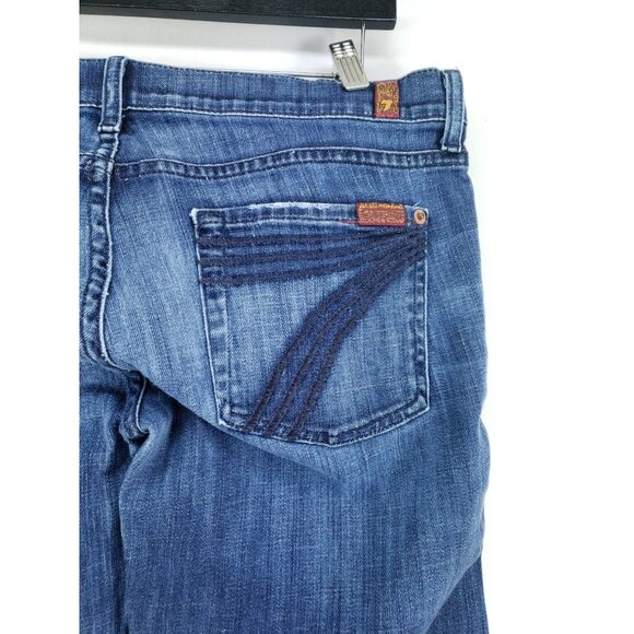 7 For All Man Kind Denim Capri Women's Size 30 - Picture 3 of 7